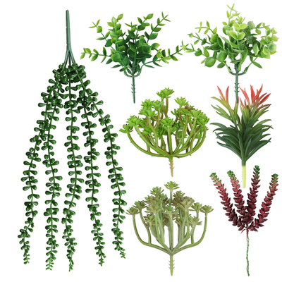 Artificial Mini Green Succulent Plants Fake Simulation Bonsai Desktop Ornaments Decor For Home