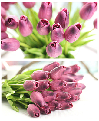 artificial tulips single artificial tulip PU flowers for Wedding Home Centerpieces Arrangement Deco