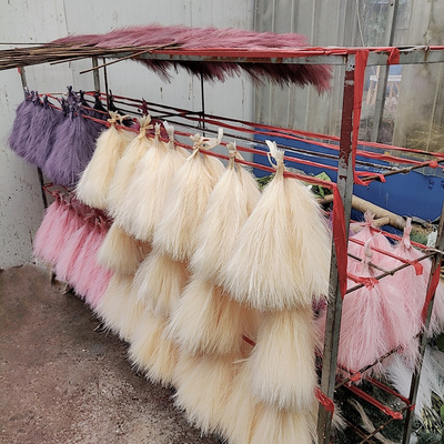 Faux dried Flowers large fluffy Pampass detachable artificial pampas grass for wedding Farmhouse Hom