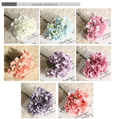 Hydrangea Silk Flowers artificial flowers hydrangea for Home Centerpieces Arrangement Wedding decor